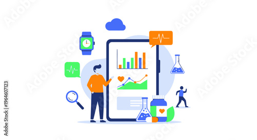 Digital Health & Wellness App: Online Medical Data Analytics, Fitness Tracking & Research Technology