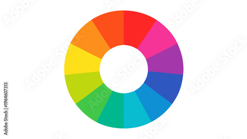 Free Download Colorful Circular Color Wheel Illustration - GFXLoad