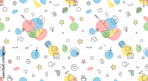 Colorful cartoon robot toy designs.