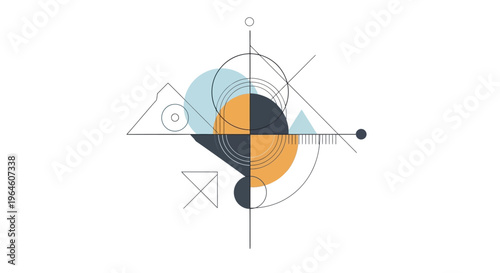 Geometric shapes in modern design.