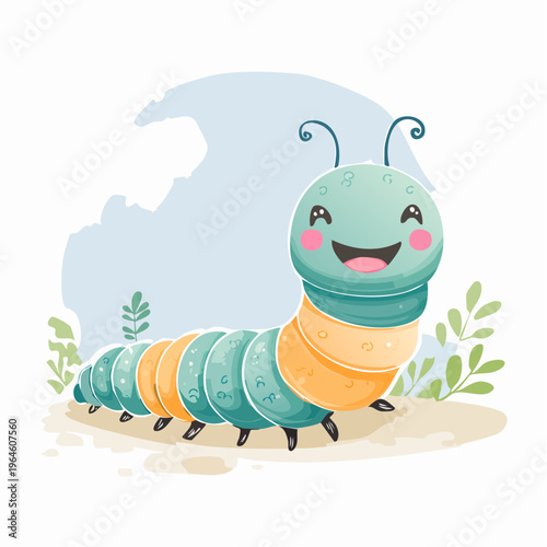 Die neugierige kleine Raupe