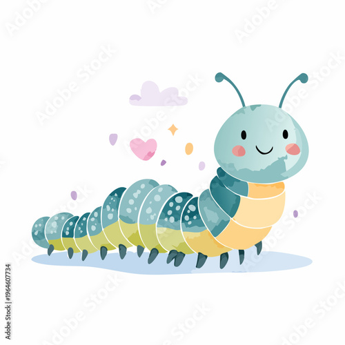 Die neugierige kleine Raupe