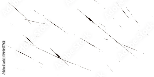 Abstract black scratch marks on a white background creating a distressed grunge texture overlay.