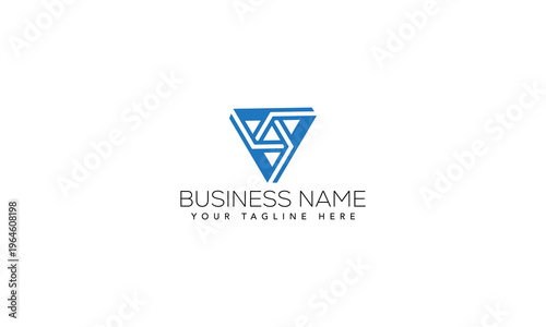 Free Download Modern Minimal Letter V Logo Vector Template - GFXLoad