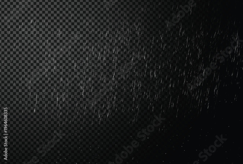 A black background with a transparent overlay and raindrops effect