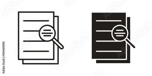 Overview icons Black symbol on transparent background. EPS10