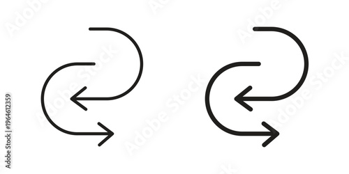 Bild auf Leinwand Replace icons Black symbol on transparent background. EPS10