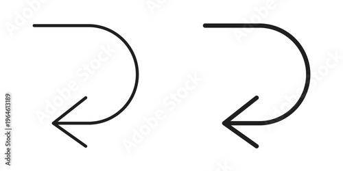 Send back icons Black symbol on transparent background. EPS10