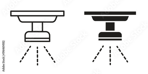 Sprinkler icons Black symbol on transparent background. EPS10