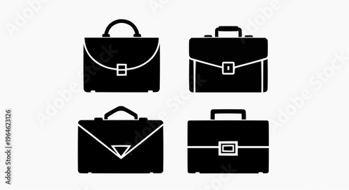 Shopping icon set vector illustration of bags and luggage