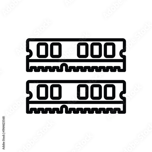 Canvas-taulu Random access memory Icon