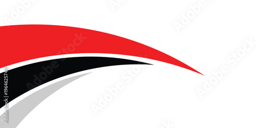 abstract creative minimalist red black grey dynamic curve shape background design.