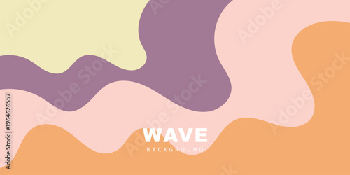 abstract creative vintage wave shapes banner background.