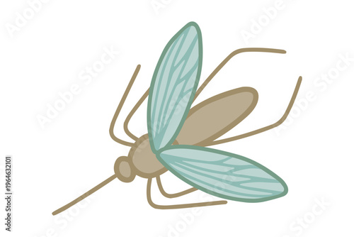 Vector illustration of mosquito insects Основные RGB