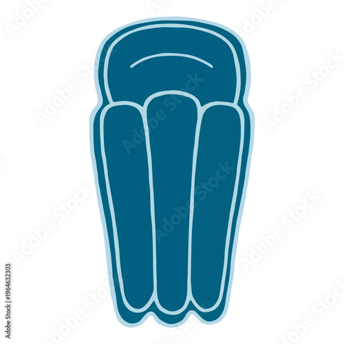 Vector illustration of an inflatable beach mattress Основные RGB