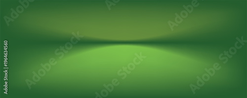 Abstract gradient podium background. Empty green 3D studio background. Clean scene for product presentation mockup template. eps 10