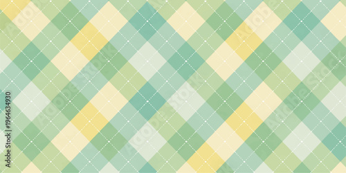 Seamless retro geometric pattern with polka dots and colorful squares