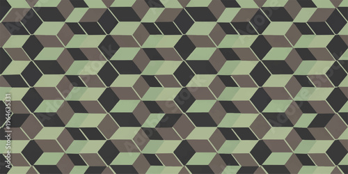 Seamless abstract geometric pattern background with colorful triangles and squares in retro mosaic vector style suitable for wallpaper texture and decorative design