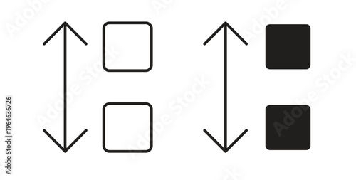 Apps sort icons linear icon. Line with Editable stroke. monochrome icon