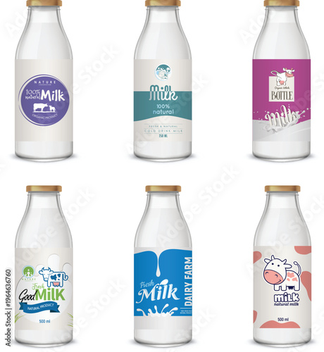 set of dairy products