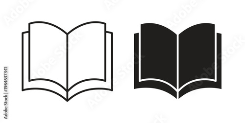 Book icons linear icon. Line with Editable stroke. monochrome icon