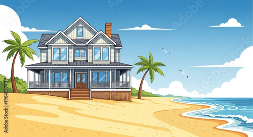 tropical beach resort