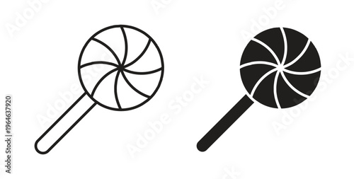 Candy icons linear icon. Line with Editable stroke. monochrome icon