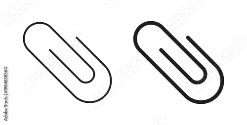 Clip icons linear icon. Line with Editable stroke. monochrome icon