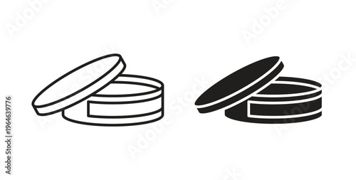 Cream icons linear icon. Line with Editable stroke. monochrome icon