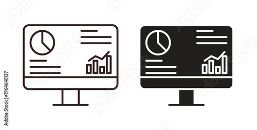 Dashboard icons linear icon. Line with Editable stroke. monochrome icon