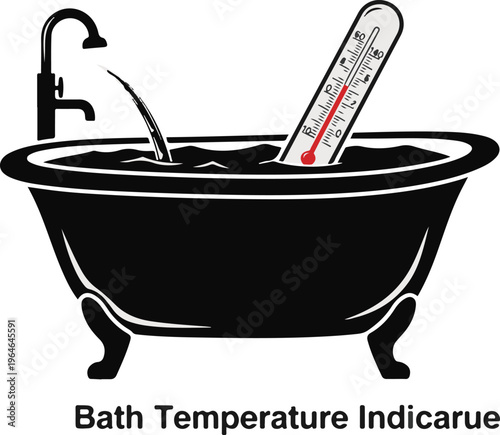 Bath temperature indicator for safe bathing experience