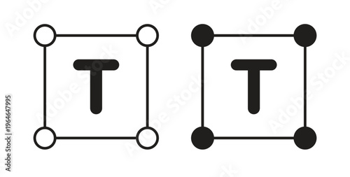 Text icons linear icon. Line with Editable stroke. monochrome icon