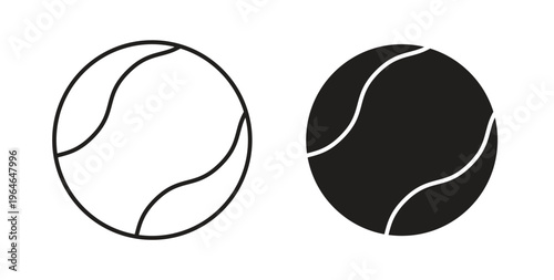 Tennis icons linear icon. Line with Editable stroke. monochrome icon