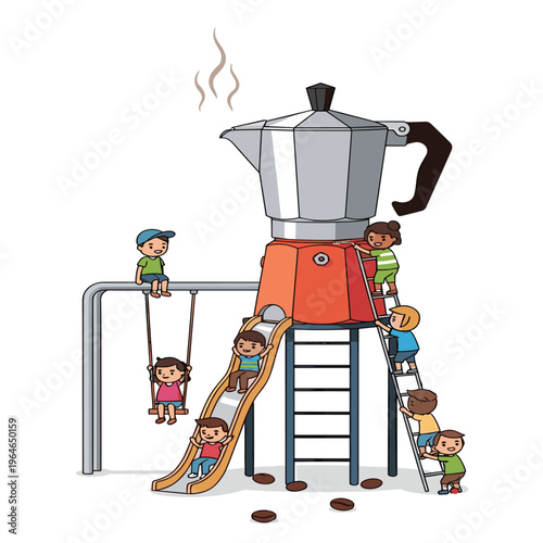 illustration of a aeropress