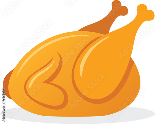 Golden brown roasted whole chicken, a delicious and festive meal perfect for any occasion, served hot and fresh