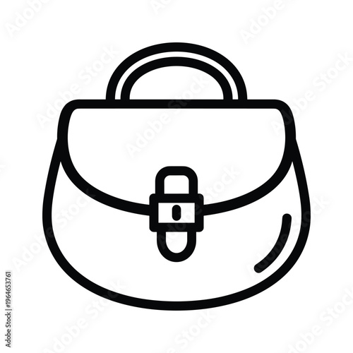 Elegant handbag featuring a classic design with a secure closure and curved top handles for easy carrying during daily activities or special occasions