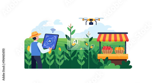Smart Farming with AI and Drones for Precision Agriculture and Optimized Crop Yield