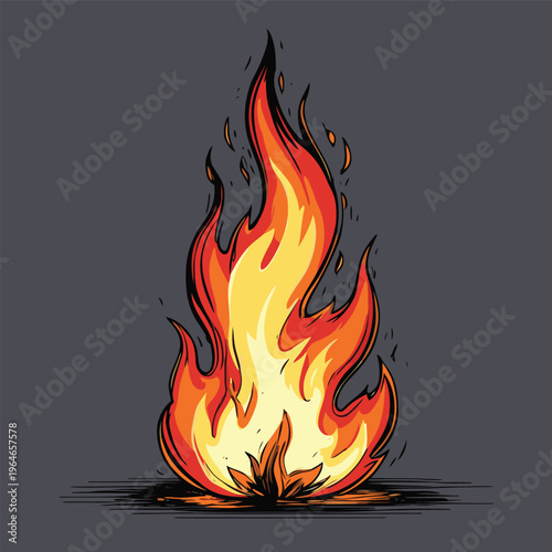 bonfire vector image