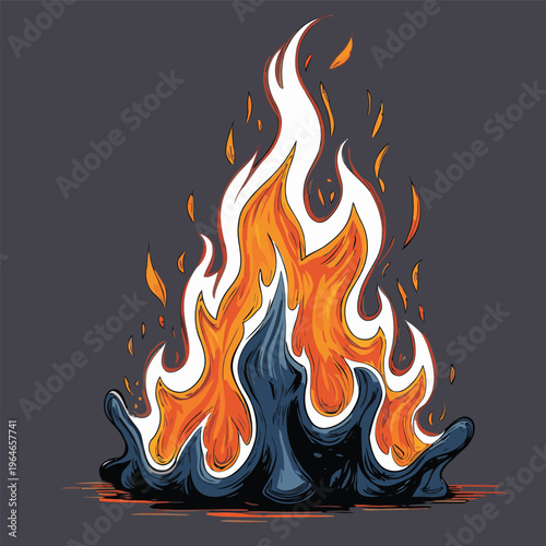 bonfire vector image