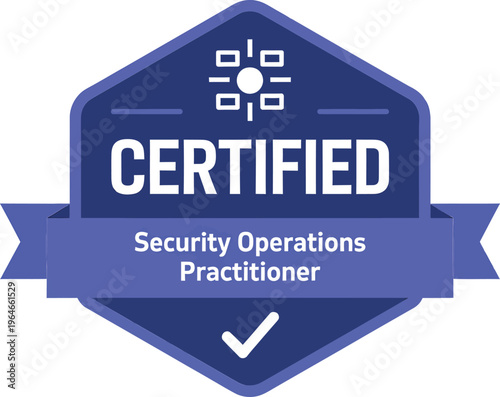 Certified Security Operations Practitioner Badge Icon for Cybersecurity Credentials