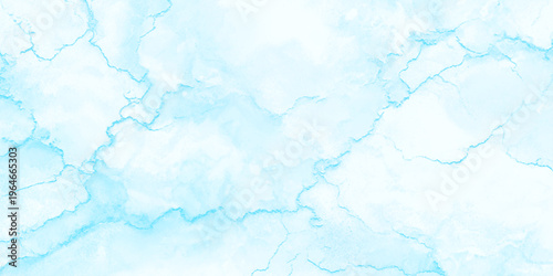 Light blue marble texture background or white clouds and veins for design and decoration