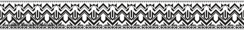 Aztec border pattern, seamless lines.