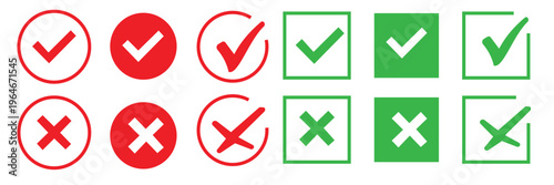 Art & Illustration Simple checkmark icon design in multiple colors, vector illustration of the versatile checkmark icon