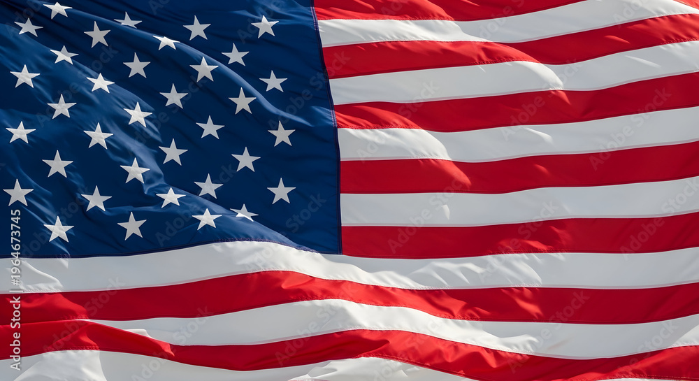 Fototapeta premium Flag day celebration with the american flag waving proudly on june 14th