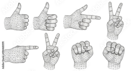 Photos Hands making various gestures and signs.