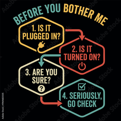 Before You Bother Me Is It Plugged In Is It Turned On
