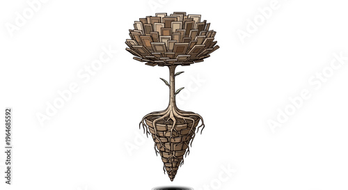 Detailed sculpture of a flower.