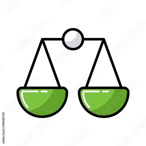 Scales vector icon. E-commerce sign