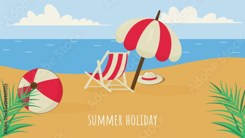 summer holiday illustration