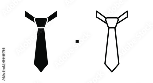 Ties for men fashion accessories black and white Vector